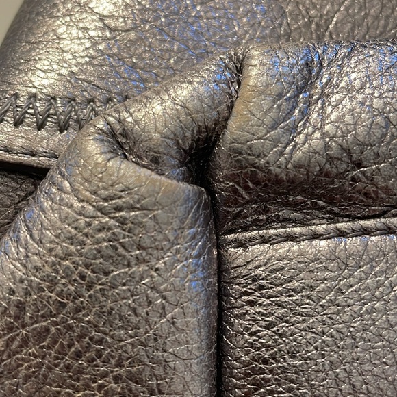 84. B t Shoulder Silver Shoulder Leather Bag  with unique buckle ties - Picture 14 of 16